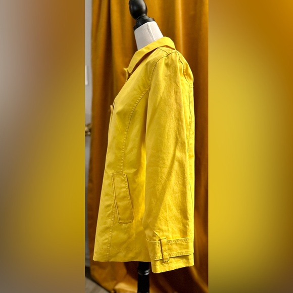 NWOT Boden Yellow Rain Jacket. So pretty! Size 14 but it fits more like 10. - Picture 6 of 8